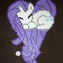 Rarity heart perler