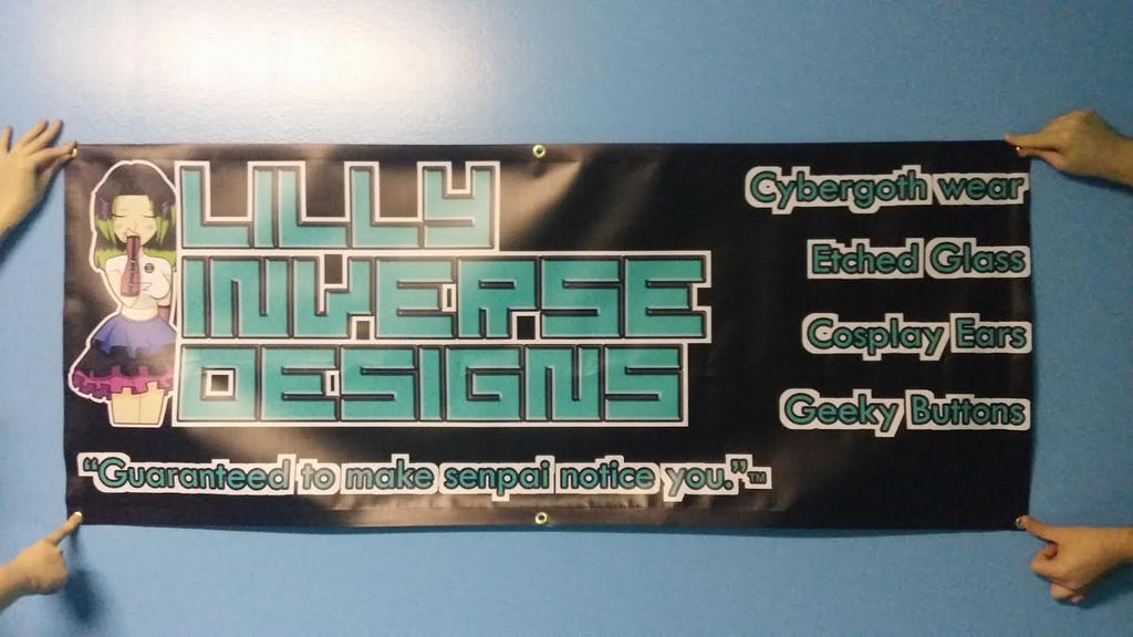 Lilly Inverse Designs Vinyl Banner by LillyInverse Lilly Inverse Designs Vinyl Banner by LillyInverse