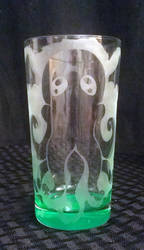 Chibithulhu Etched Glass