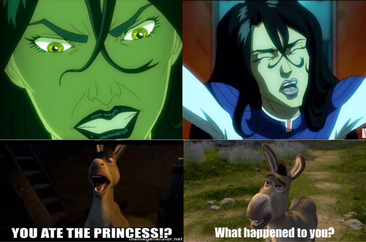 Shrek aplasta 😂 . #Meme #Memes #Hulk #Shrek #SheHulk #chrisevans