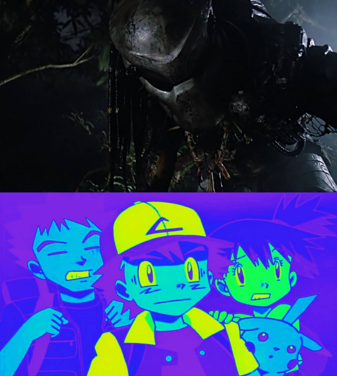 Ash Pikachu Misty And Brock Scared Of Predator By Myjosephpatty2002 ash-pikachu-misty-and-brock-scared-of-predator-by-myjosephpatty2002