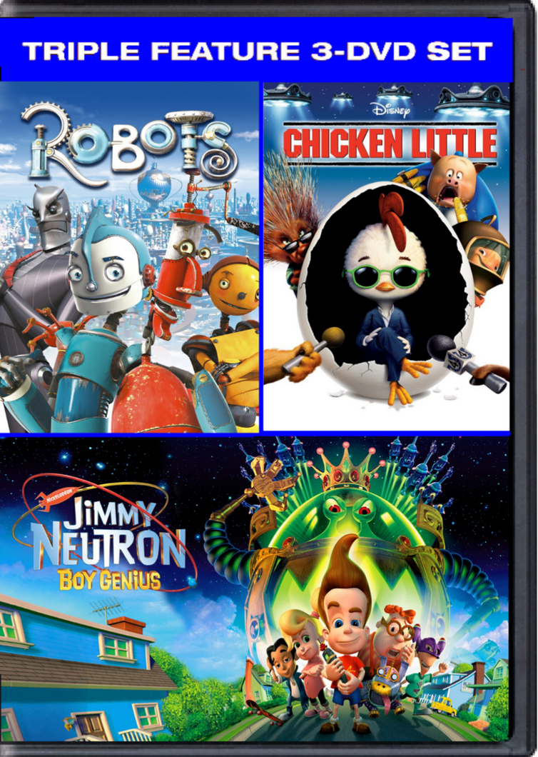 Robots Disc Robots/Chicken Little/Jimmy Neutron 3 Disc Set by myjosephpatty2002 on ...