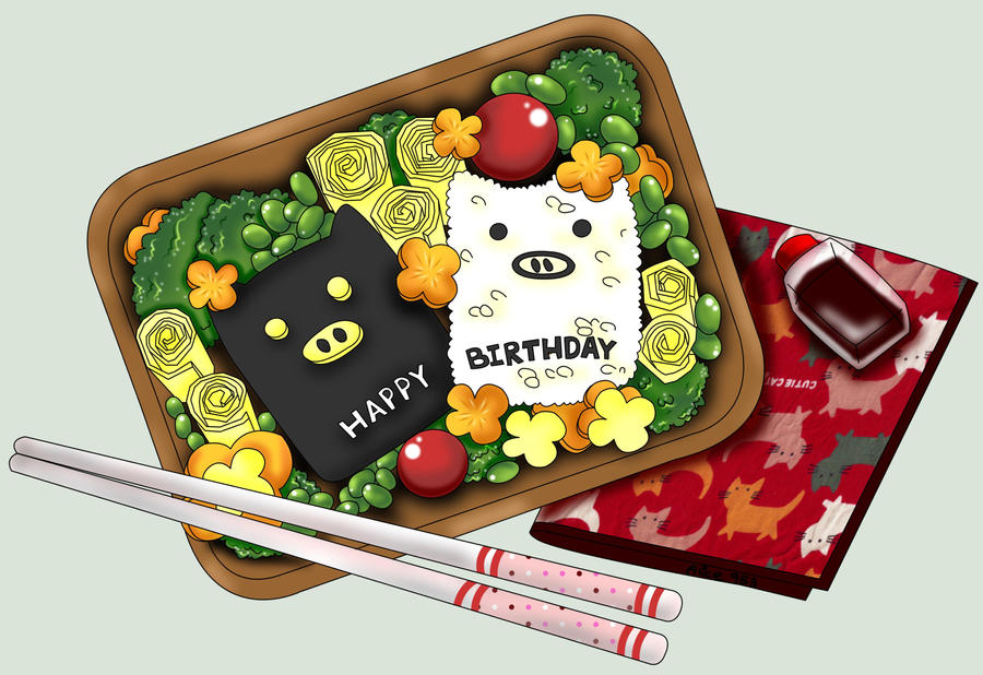 Happy birthday bento