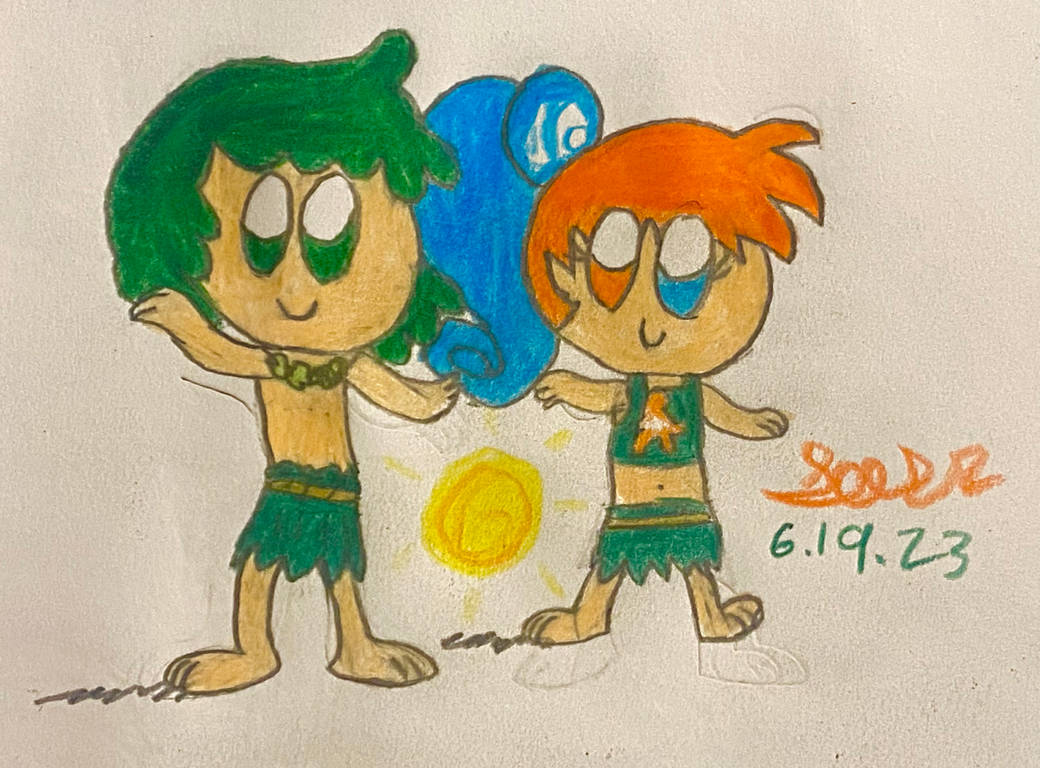 Hula Dancing Siblings by Spencer04 on DeviantArt
