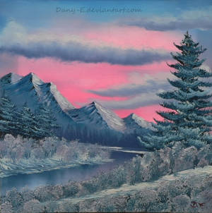 Romantic winter mountainscape (c)