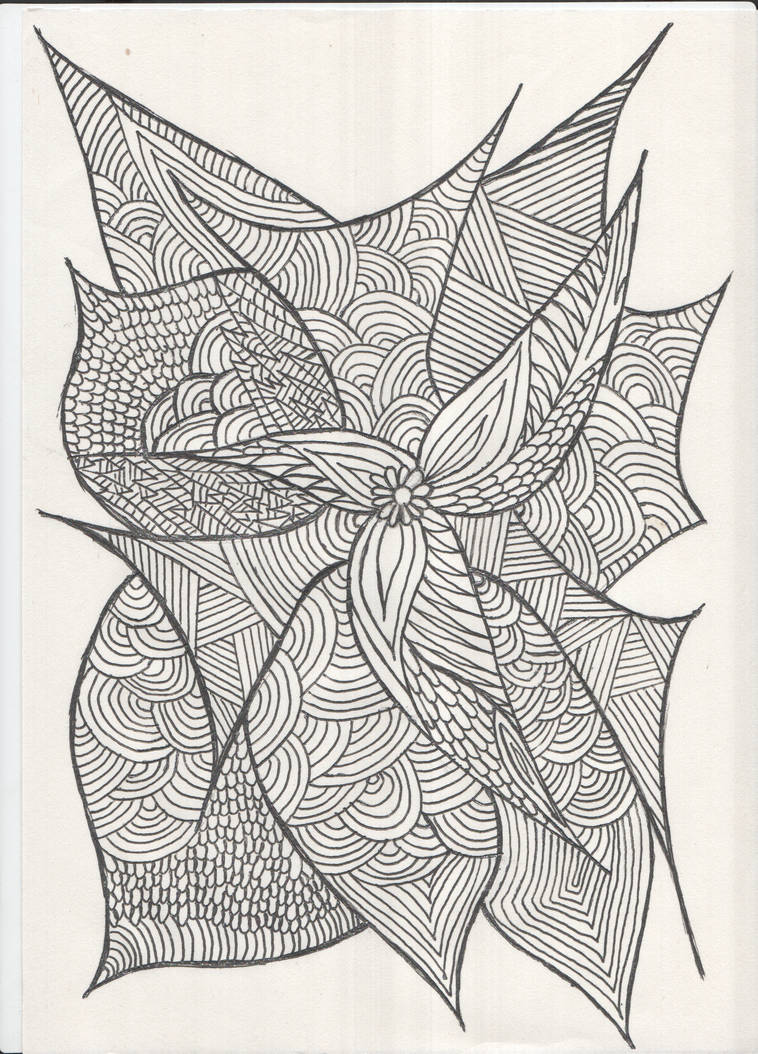 Zentangle inspired Art #2c by ElesieArt on DeviantArt
