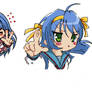 Konata Faces Painted