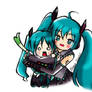 Miku Hatsune and Miku Hatchune