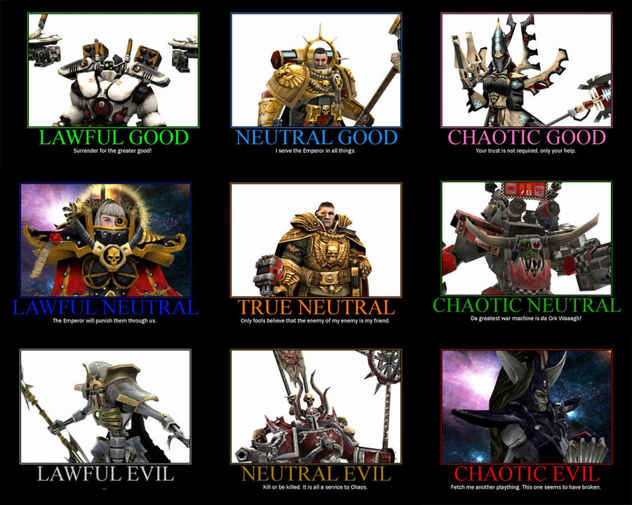 Warhammer 40k Alignment Chart