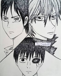 Eren, Zero,  Kaneki