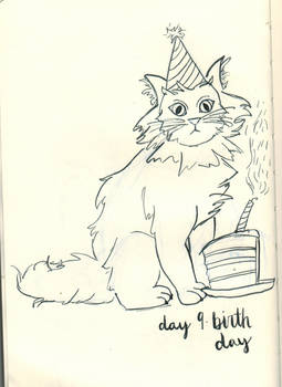 Inktober Day 9 - Birthday