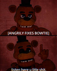 Angrily fixes bowtie (FNaF)