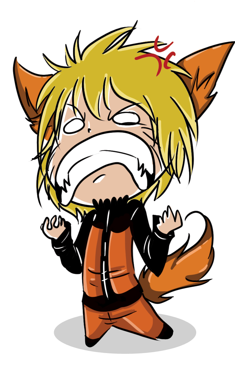 Angry little fox is angry