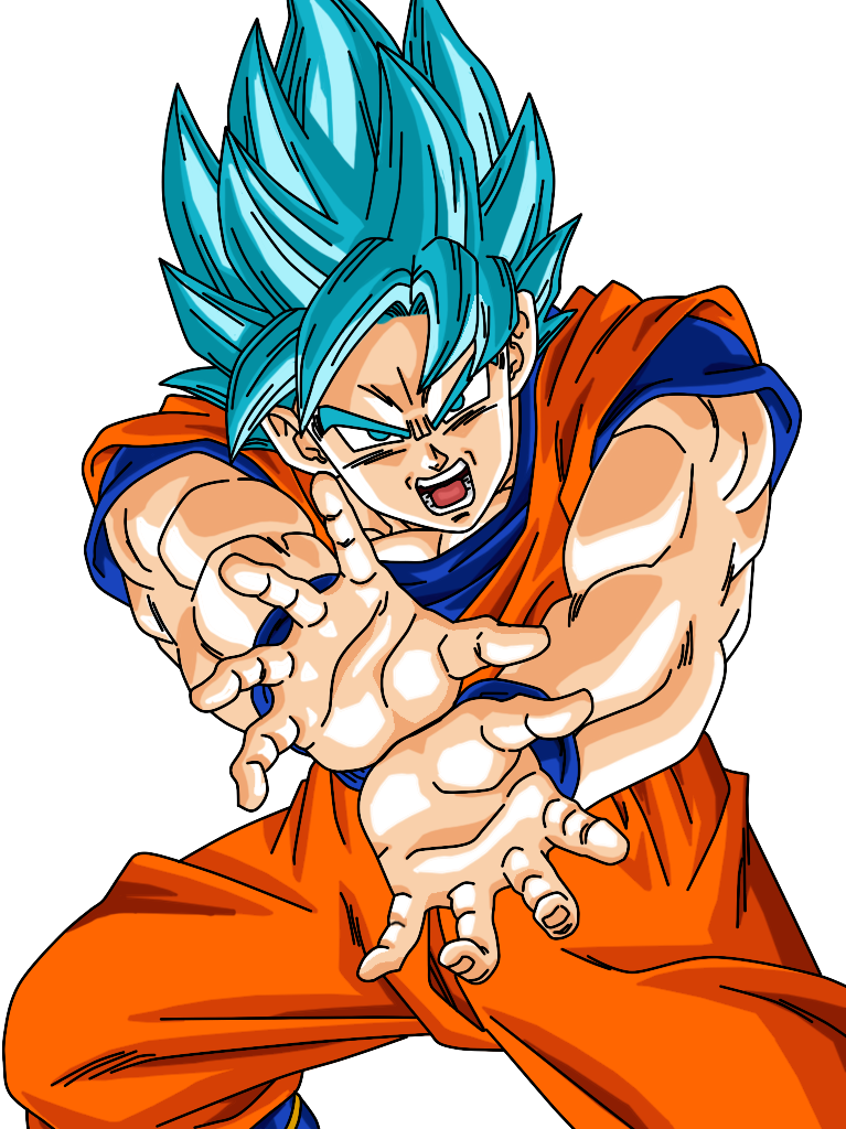 Super Saiyan Blue Goku Png, Transparent Png - vhv