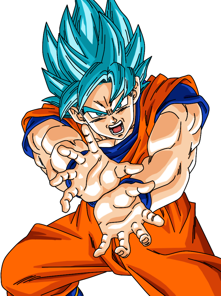 Download Son Goku Super Saiyan God - Blue Goku Ssj God Png,Super