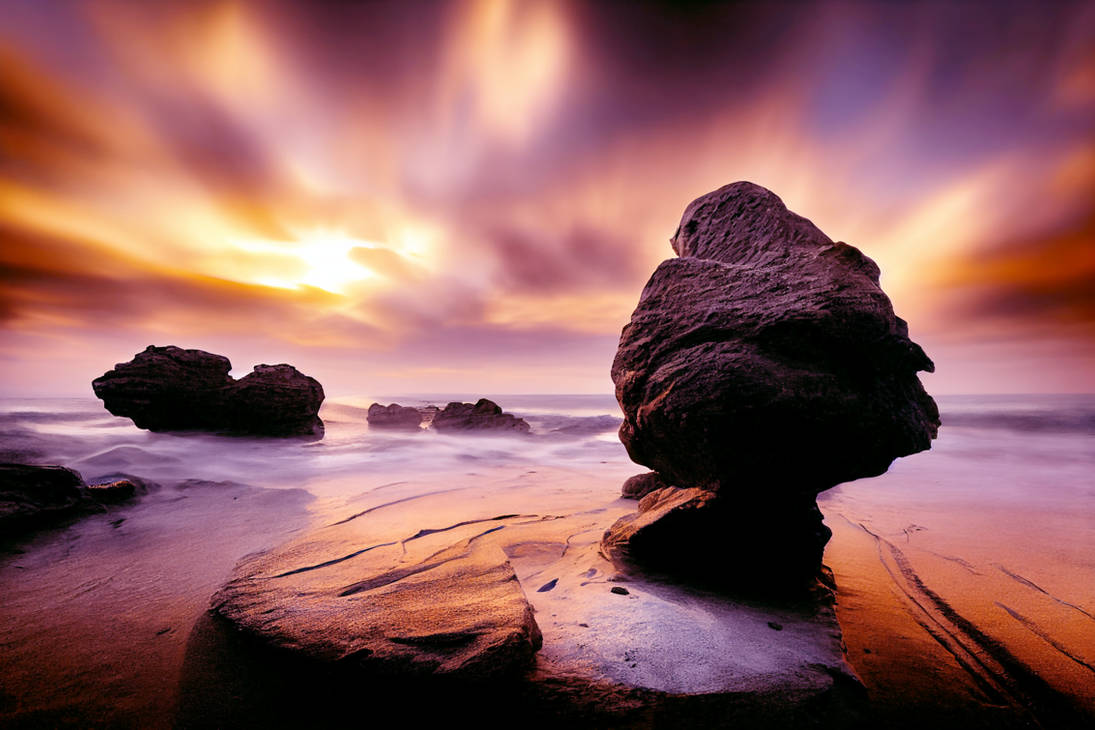 Beach Rocks by AaronOchs on DeviantArt