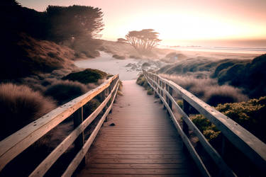 Last Walk Before Sunset in Cambria