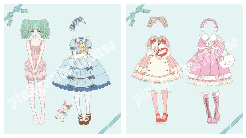 Sweet Lolita Paper Dolls