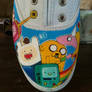 New and Improved Adventure Time Shoes WIP