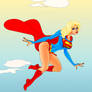 supergirl in the clouds