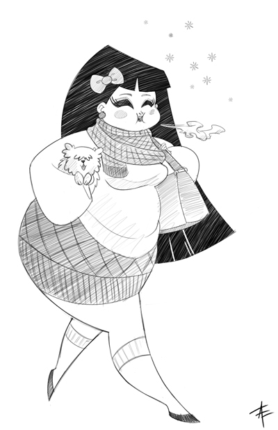 Cute Chubby Girl By Aprileriksson On Deviantart