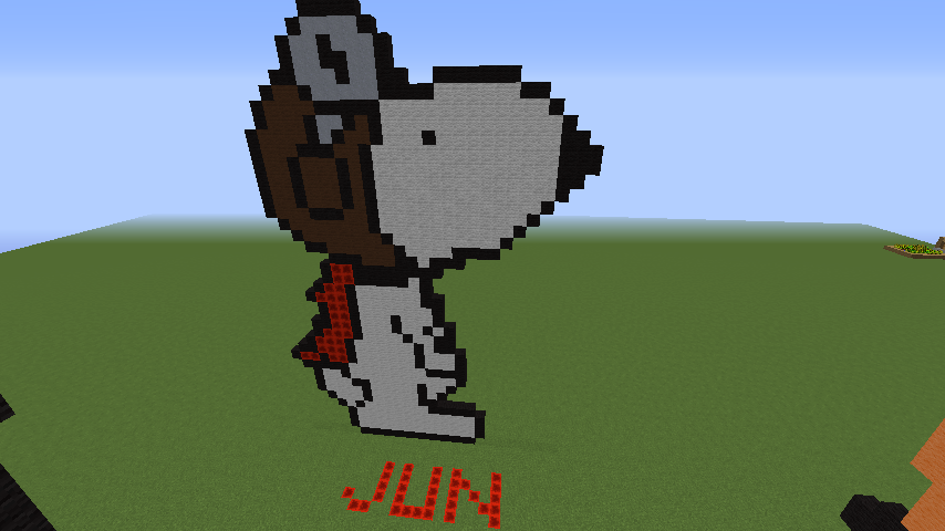 Snoopy Minecraft Build Snoopy by jiyunkun on DeviantArt