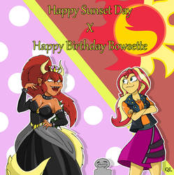 Sunset and Bowsette Day