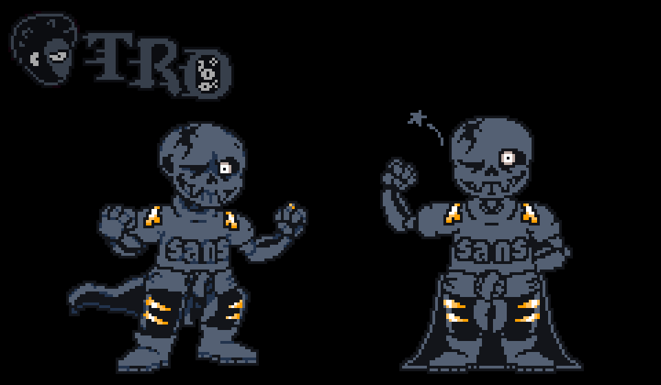 Undertale Rusted new style (+ my au sans sprite) by TheRealOne18 on DeviantArt