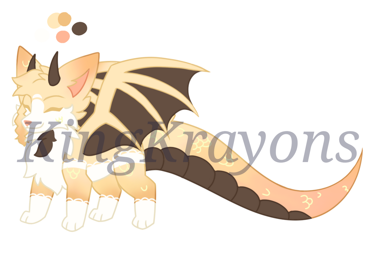 Dragoon Fox $8 dragon fox adopt by KingKrayons on DeviantArt