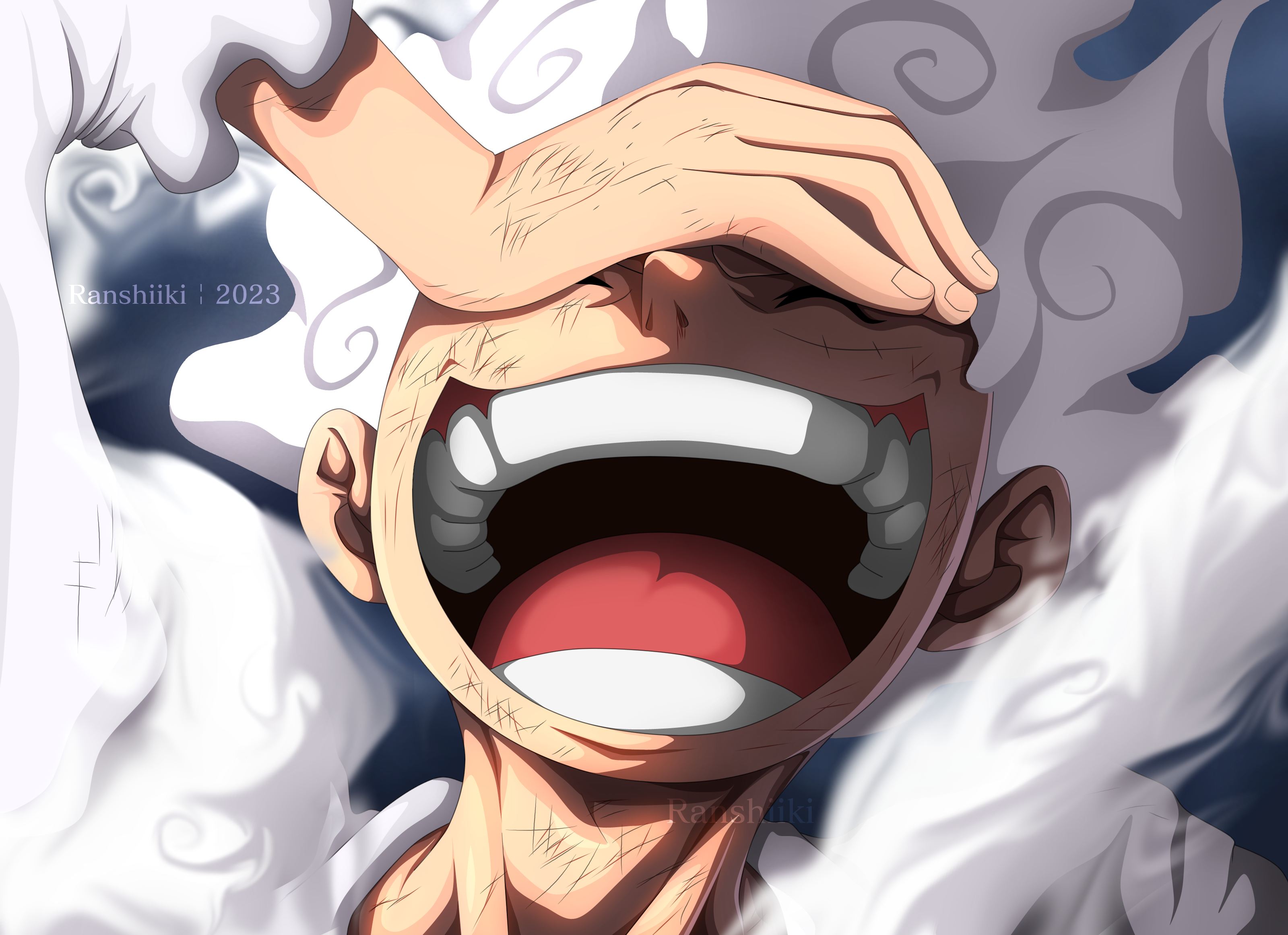 Luffy Gear 5 by Ranshiiki on DeviantArt