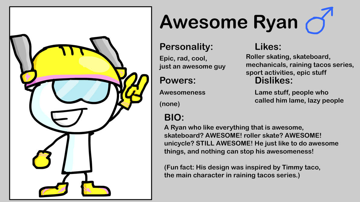 Awesome Ryan ref by thebattleryan on DeviantArt