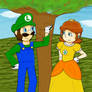 Redrawn: Luigi and Daisy: Tree of love