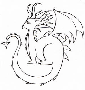 Dragon Line-art