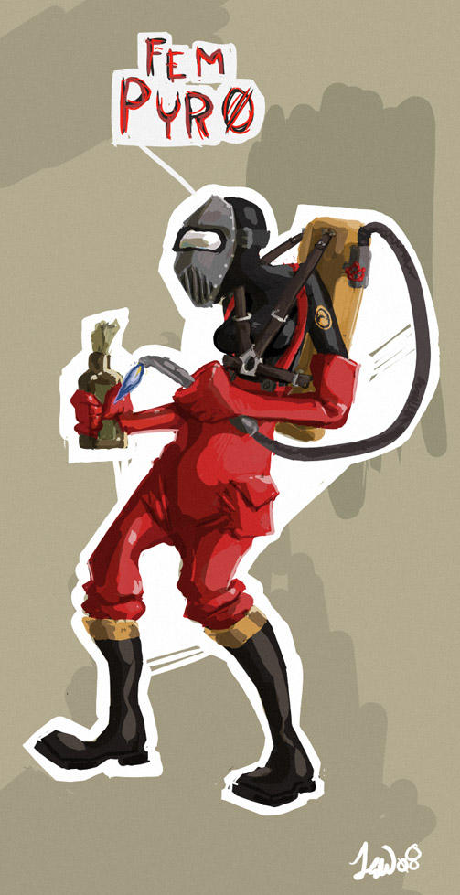 Fe Pyro TF2 pyro fem by frenzee on DeviantArt