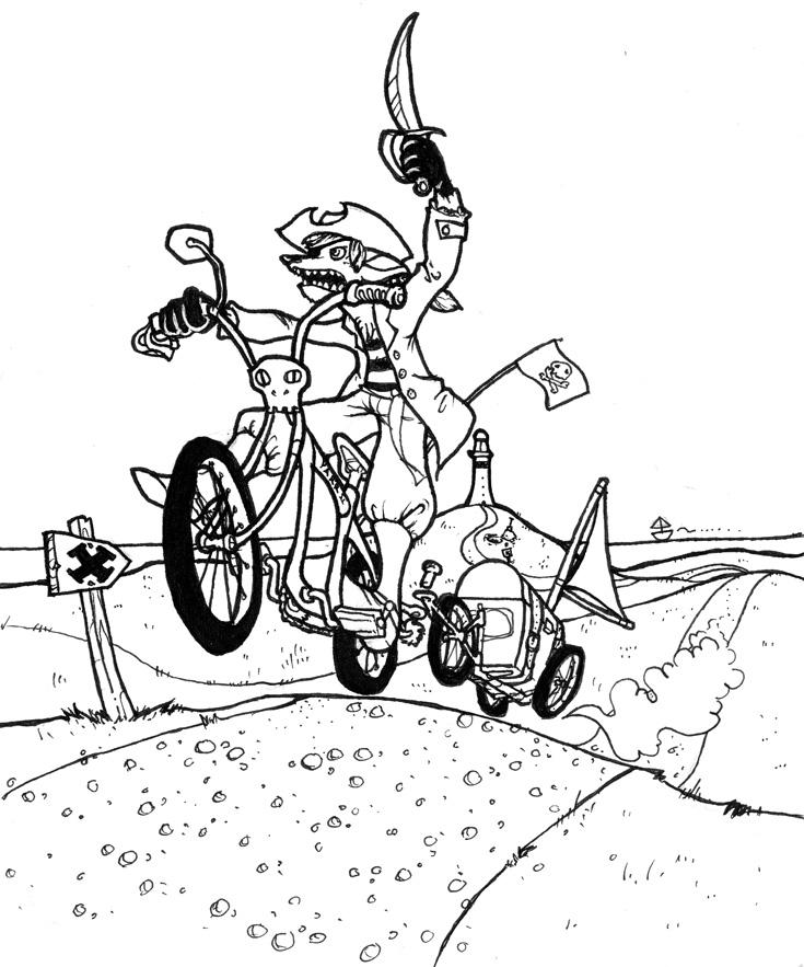bicycle pirate by frenzee on DeviantArt