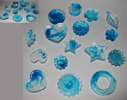 selling Resin jewelry Blue 1