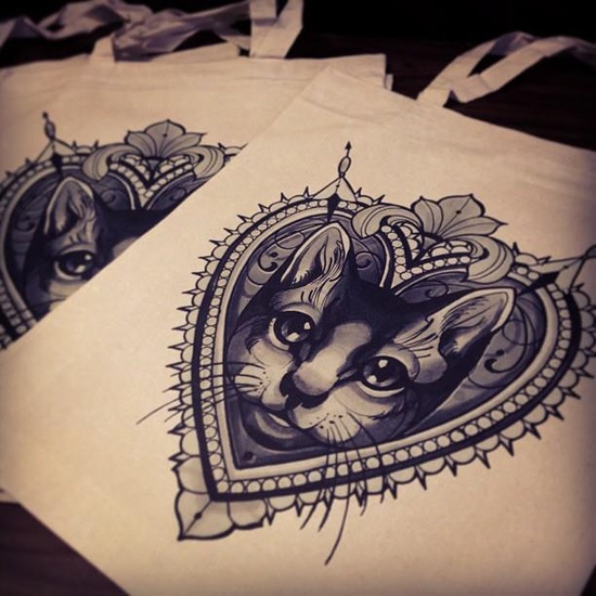 Royal Cat Tattoo Designs By