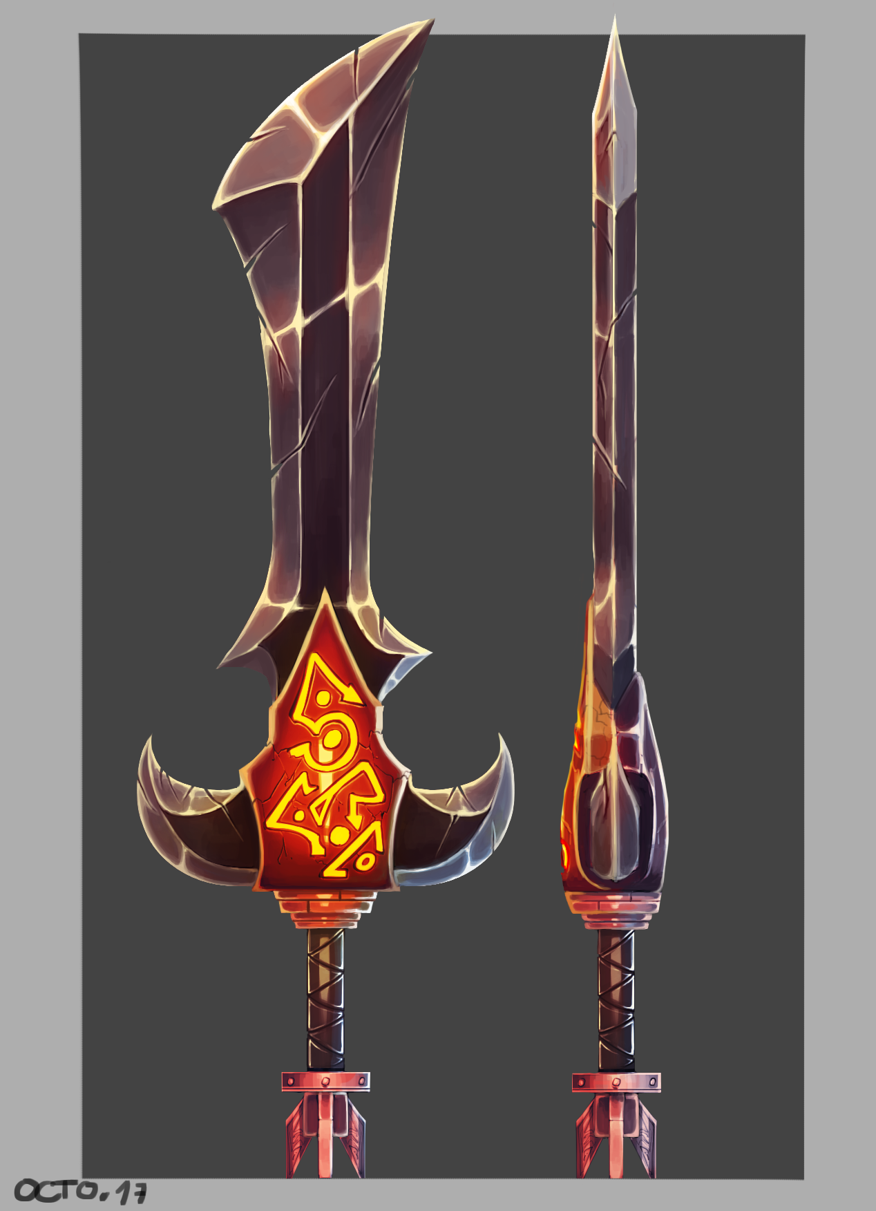 Demon sword concept art by MikeTheUser on DeviantArt