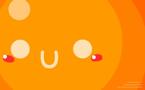 Cute Orange Wallpaper by haine905 on DeviantArt