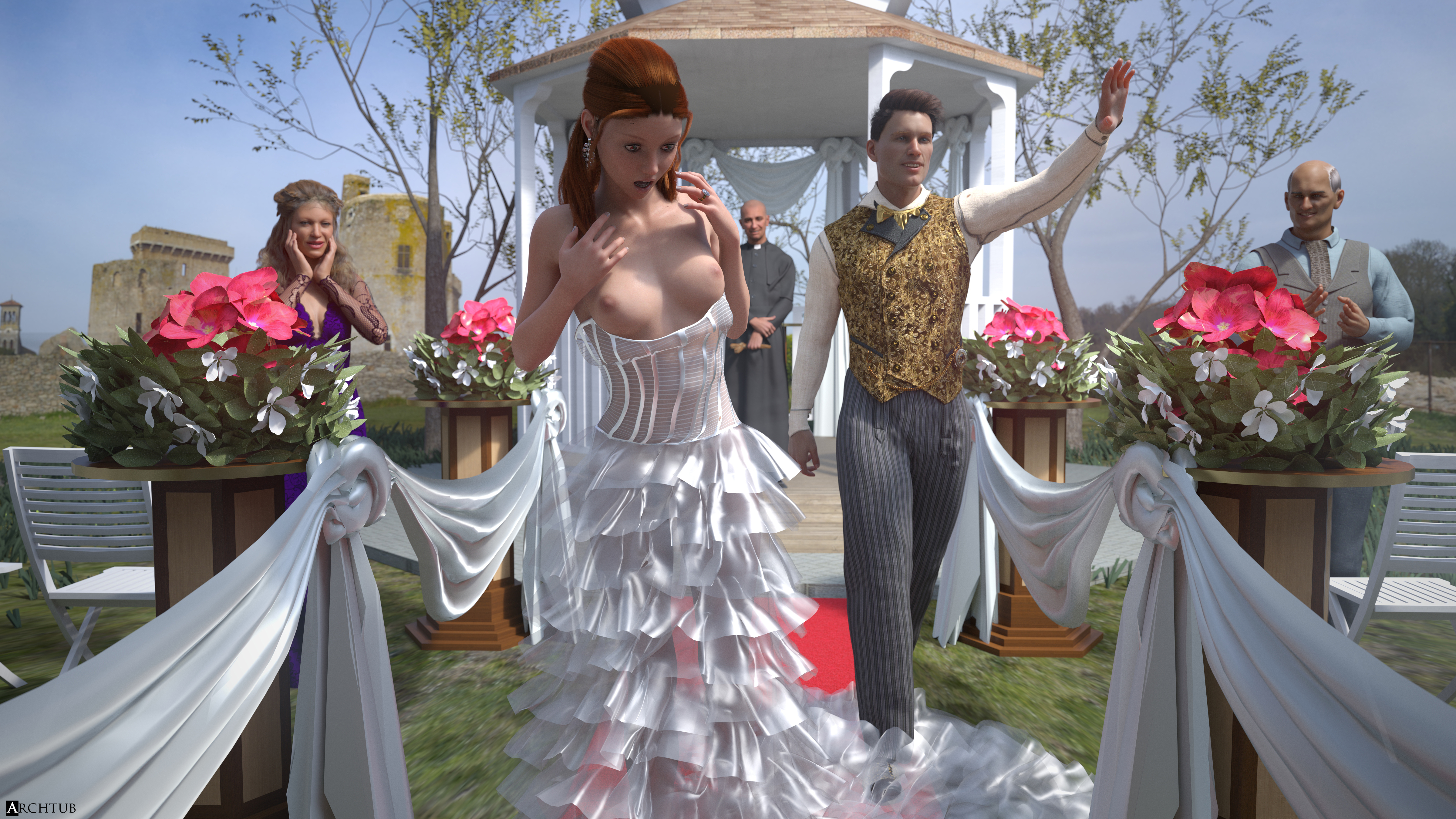 Wardrobe malfunction on a wedding day by Archtub on DeviantArt Wardrobe malfunction on a wedding day by Archtub on DeviantArt