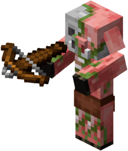 A Zombified Piglin Holding A Crossbow By Josephdeviant48 On Deviantart A Zombified Piglin Holding A Crossbow By Josephdeviant48 On Deviantart