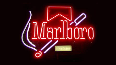 Marlboro Old-School Neon Sign HD Wallpaper