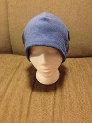 Dark Electric Blue Fleece Beanie