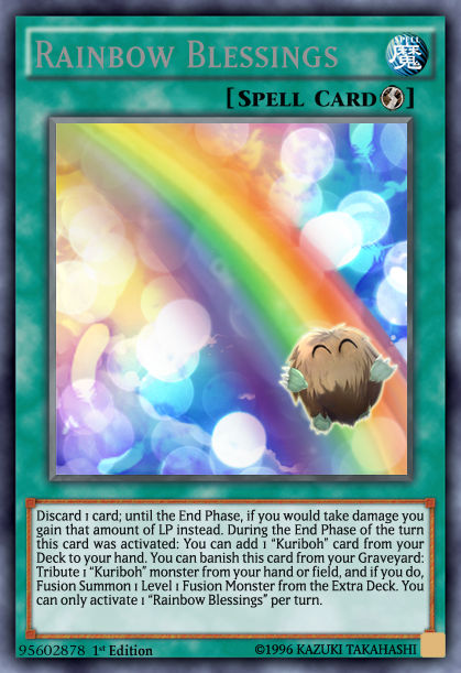 rainbow blessing yugioh card YU-GI-OH! - Crystal (RYMP-EN050) - Ra Yellow Mega-Pack - 1st Edition Hopes and dreams for the