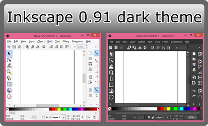 Inkscape 0.91 dark theme