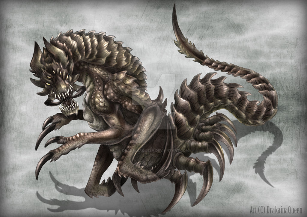 Alien monster design by DrakainaQueen on DeviantArt