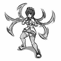 Filia sketch (Skullgirls)