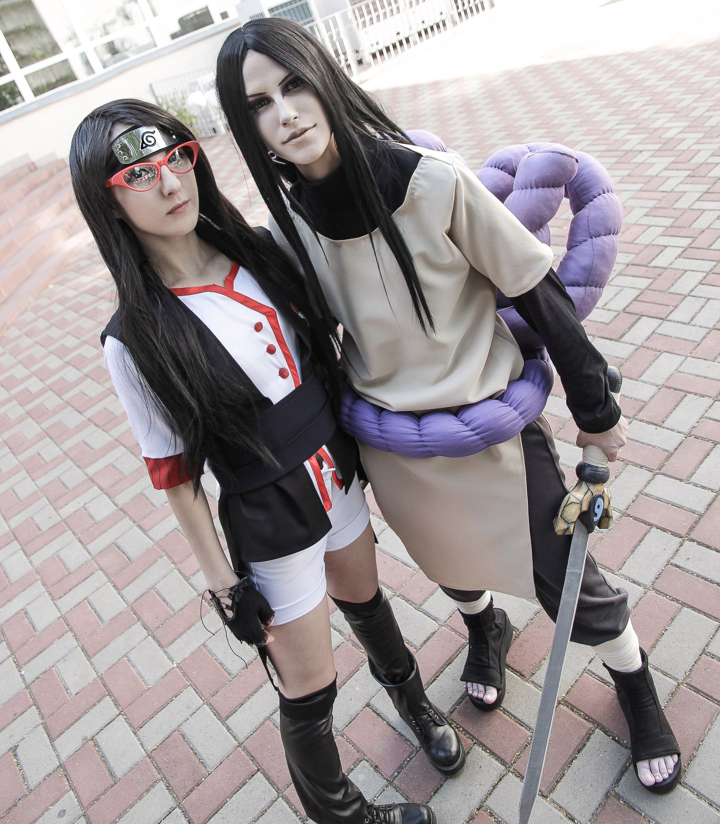 Orochimaru and Sarada cosplay