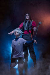 Illumi and Killua Zoldyck cosplay by Elena89Hikari