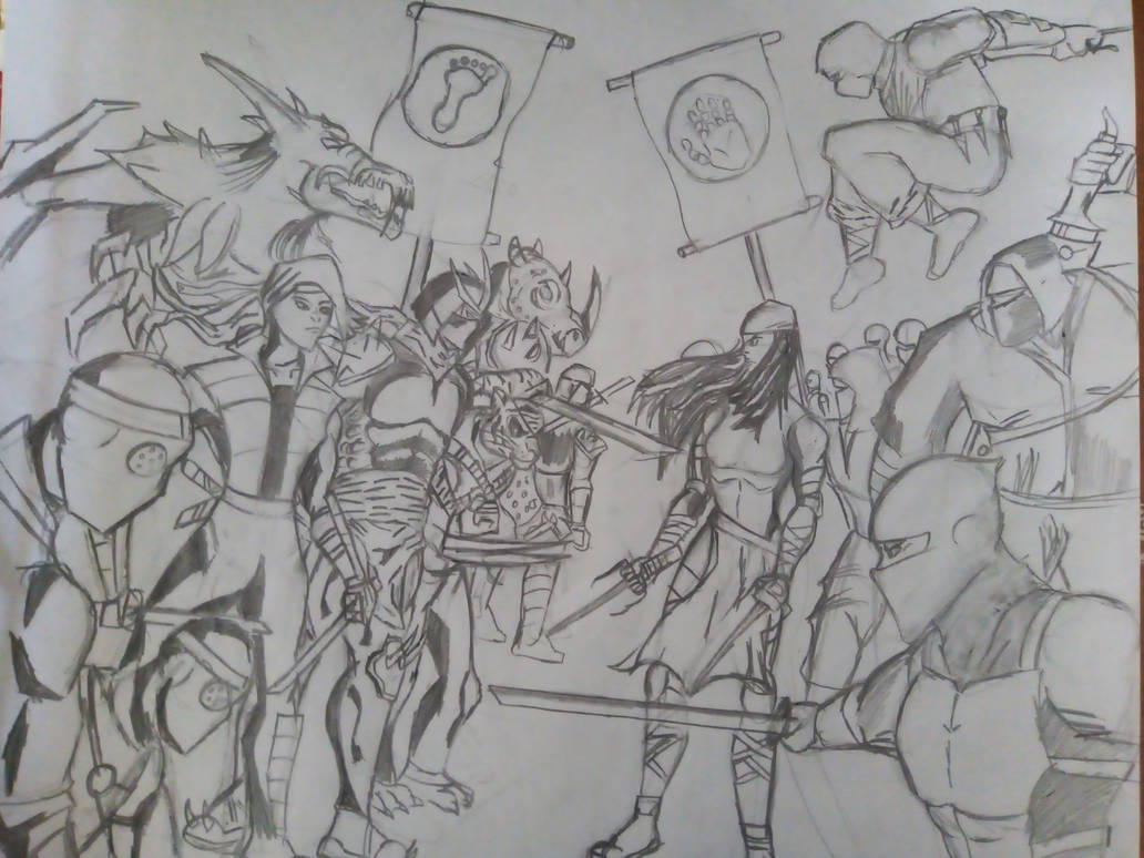 El clan del pie vs el clan de la mano by toxicmask501 on DeviantArt